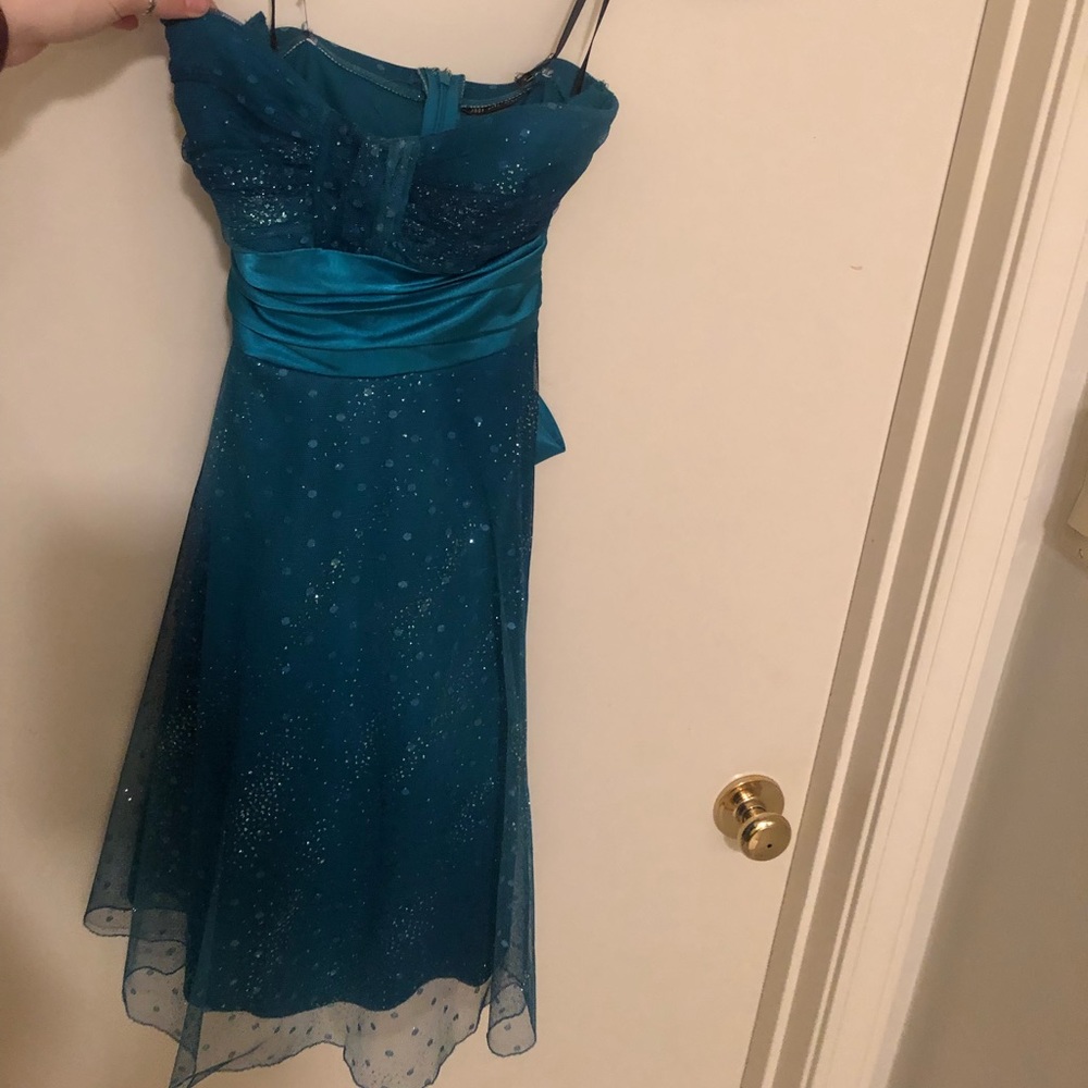 Blue homecoming dress